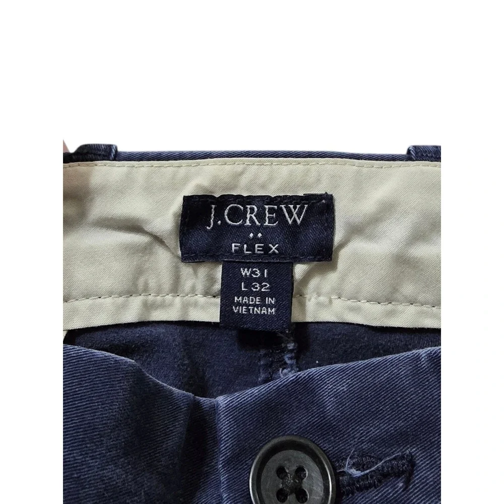 J. Crew Factory Flex Skinny Fit Washed Chino Pants In Navy Sz 32x30 - Picture 5 of 12